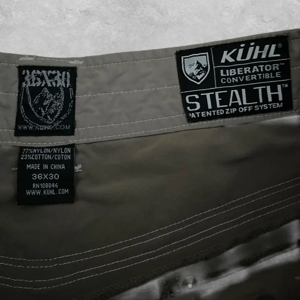 Kuhl Liberator Green Convertible Shorts Mens 36 Stealth Zip Off Hiking